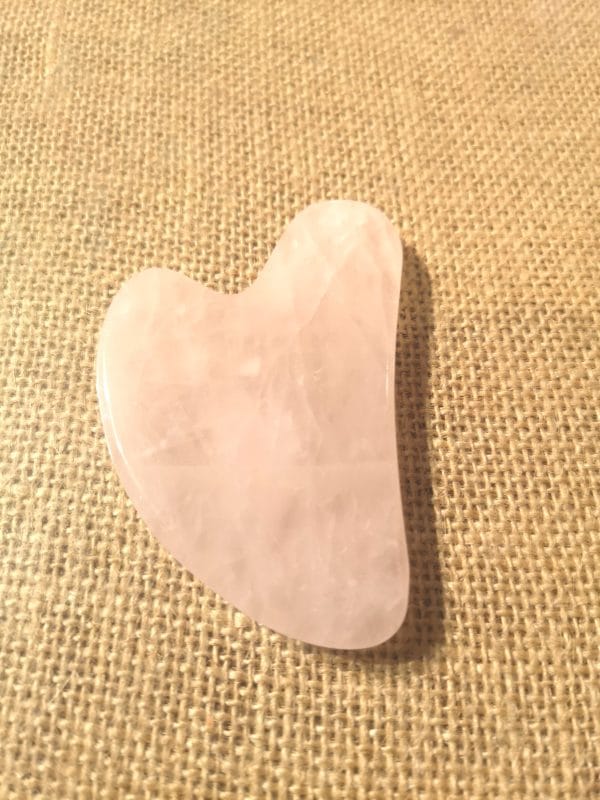 Gua Sha en Quartz Rose