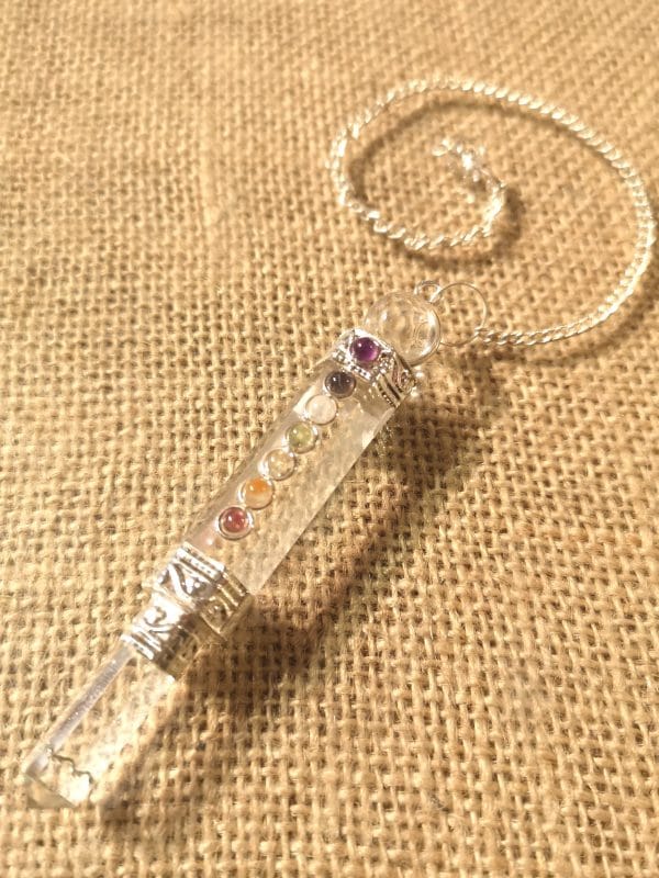 Pendule cristal 7 chakras