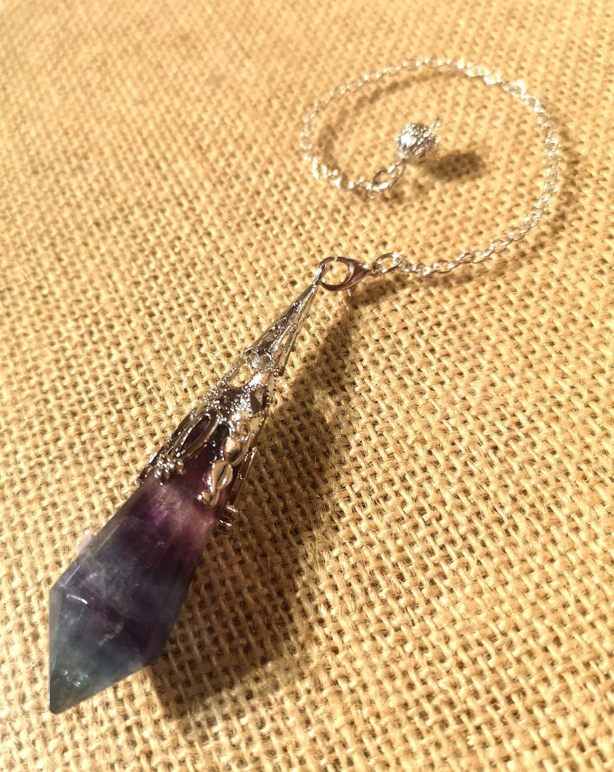 Pendule fluorite